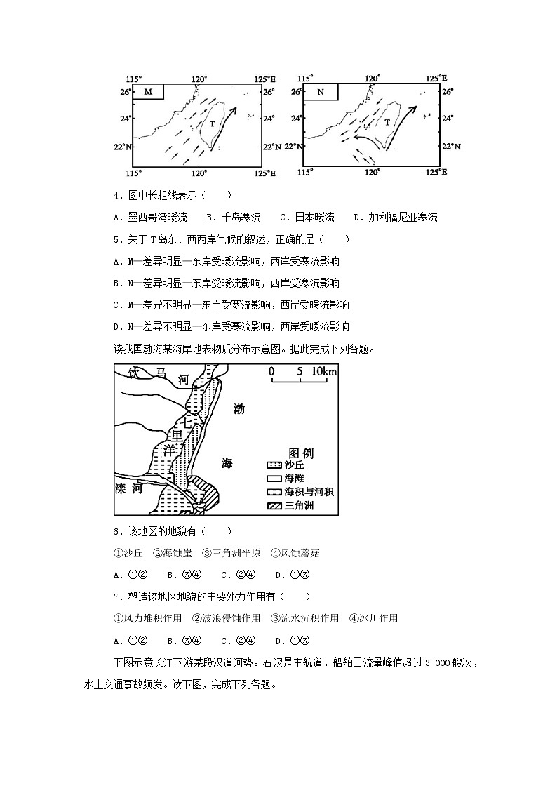 【地理】江苏省前黄高级中学2019届高三一模考试（解析版）02