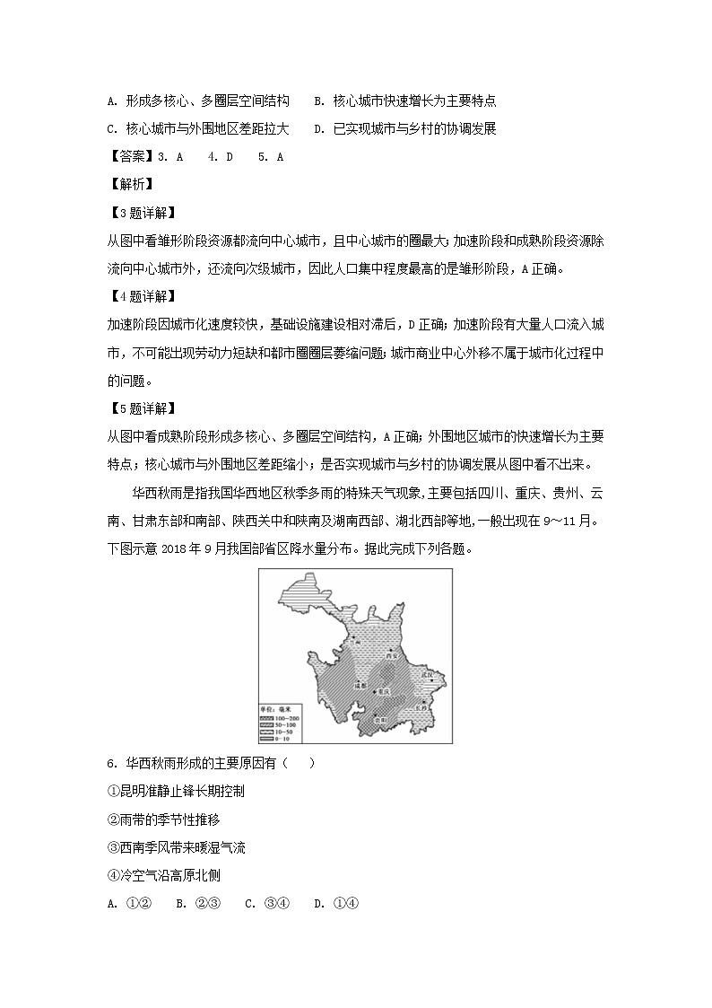 【地理】广西百色市2019届高三11月摸底考试02