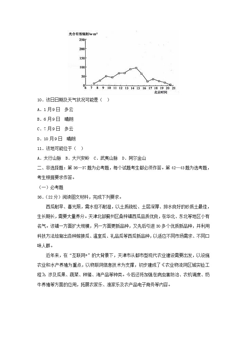 【地理】福建省莆田第六中学2019届高三上学期校本作业（限时训练10）（解析版）第3页