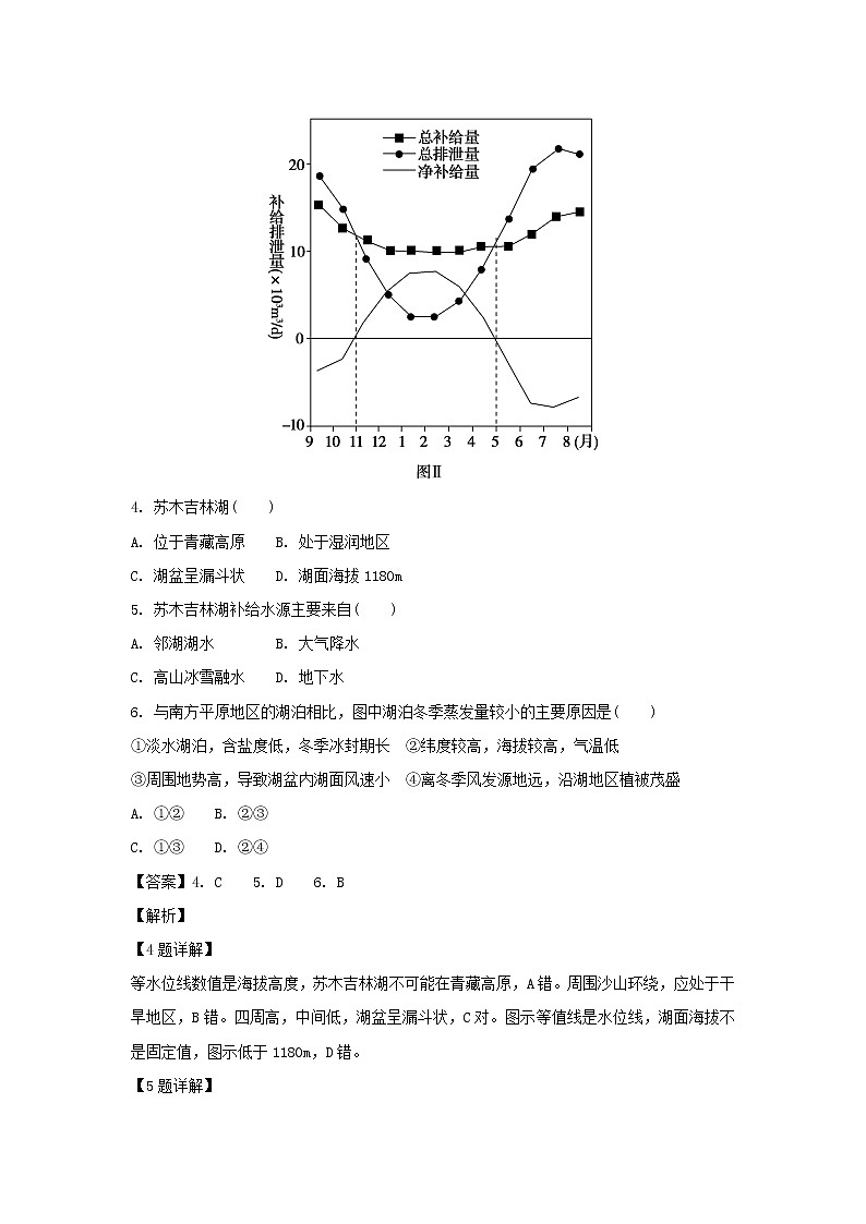 【地理】广东省深圳外国语学校2019届高三上学期第三次阶段考试（解析版）第3页