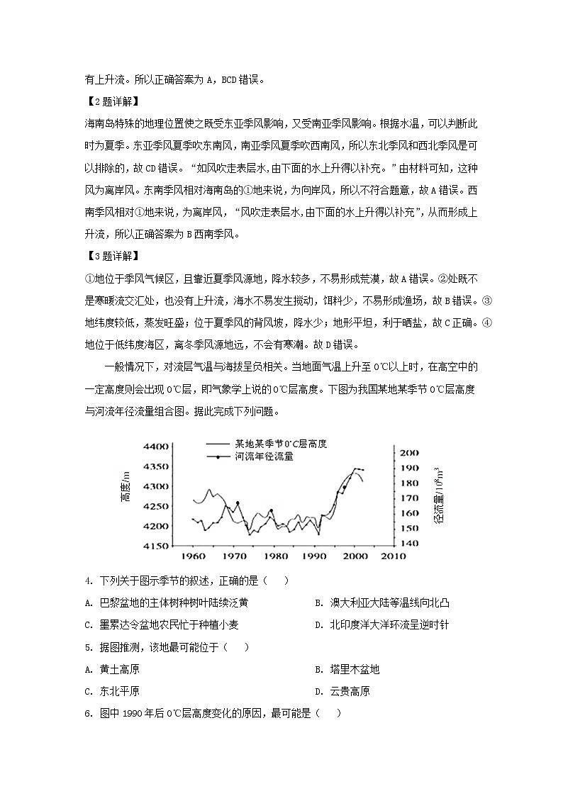 【地理】安徽省蚌埠市部分重点中学2019届高三下学期文综测试第2页