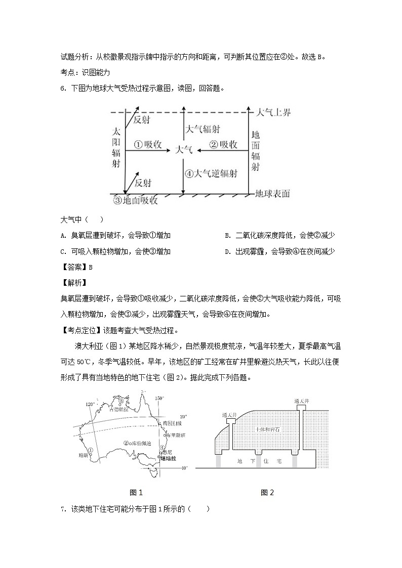 【地理】北京市海淀区2019届高三高考查缺补漏试卷（解析版）03