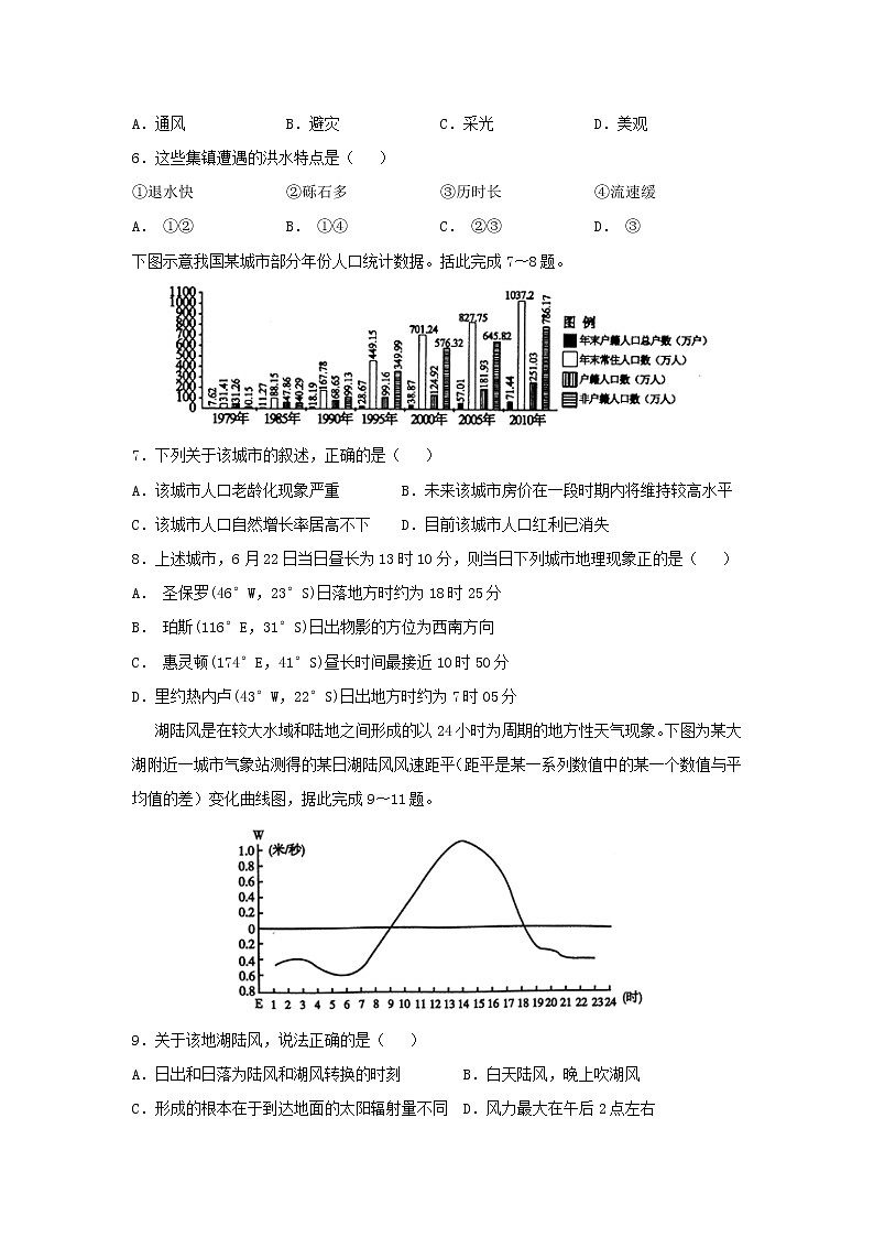 【地理】江西师范大学附属中学2019届高三上学期期末测试第2页