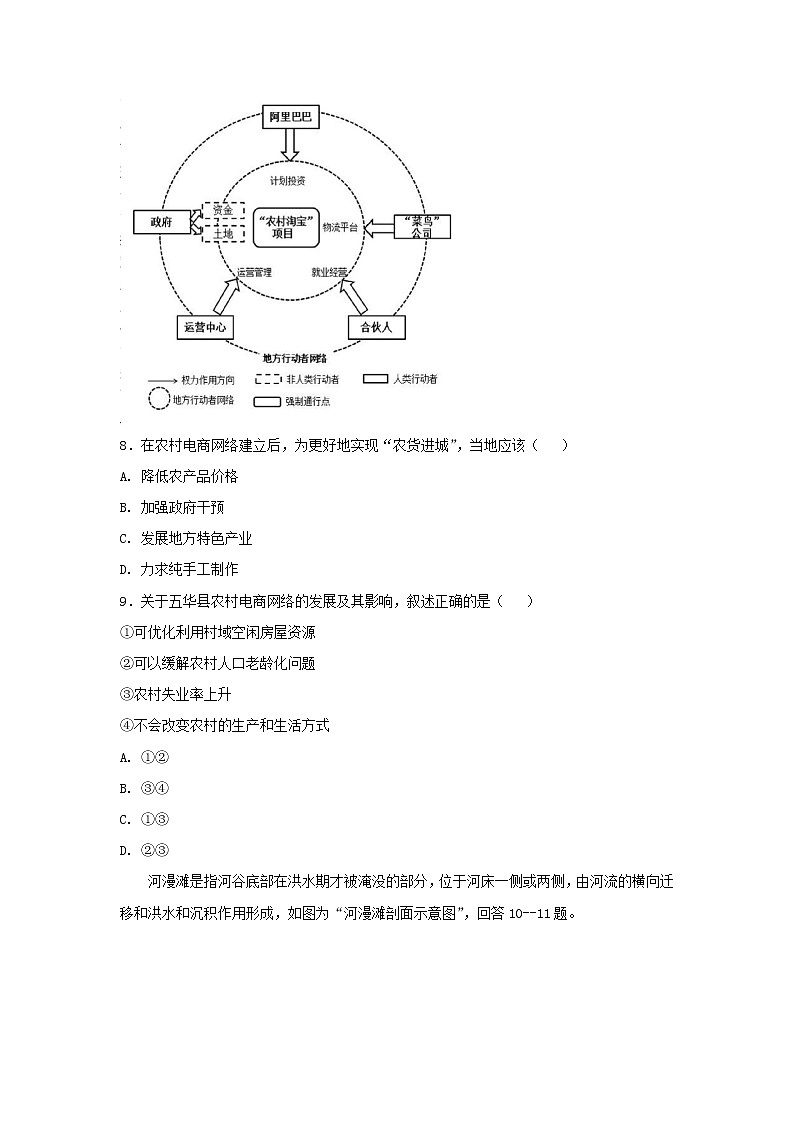 【地理】山东省青岛二中2019届高三第一学期期末试题第3页
