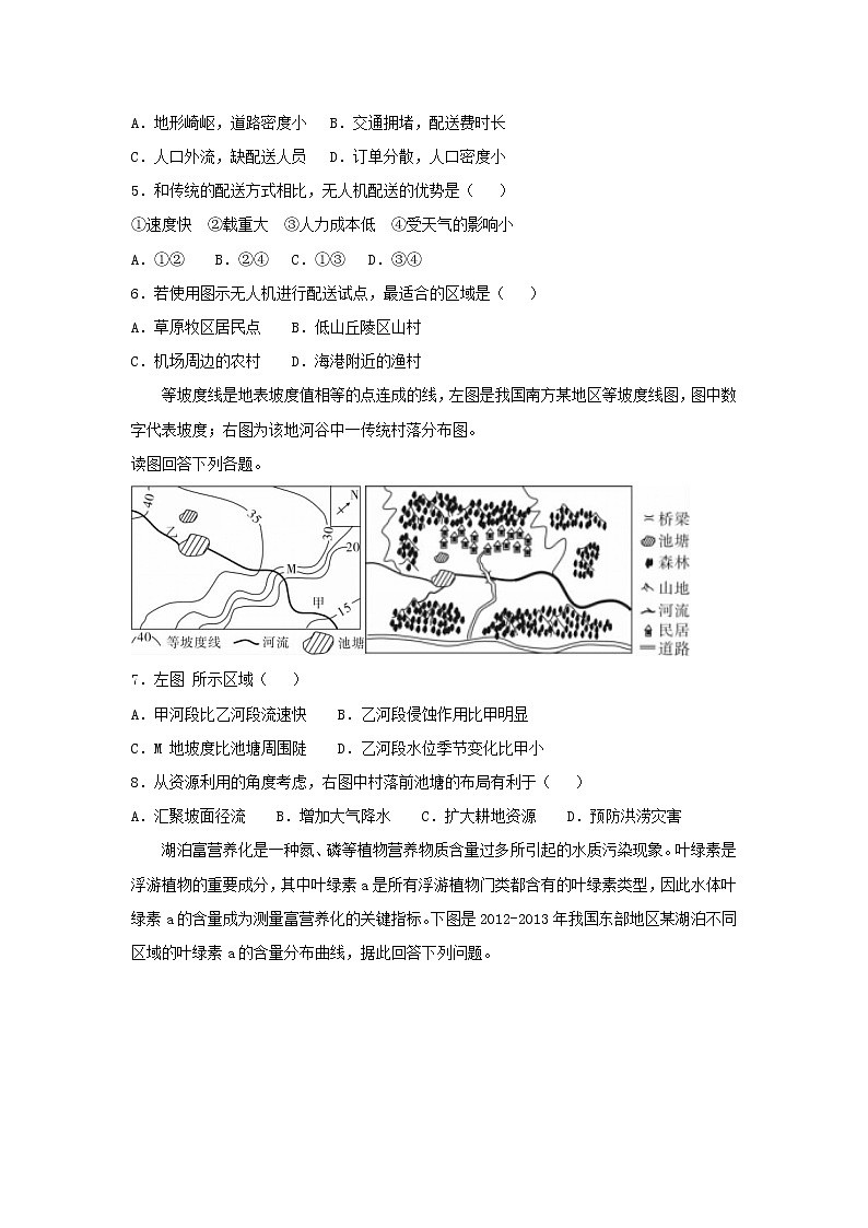 【地理】山西省太原市第四中学2019届高三第五次模拟（解析版） 试卷02