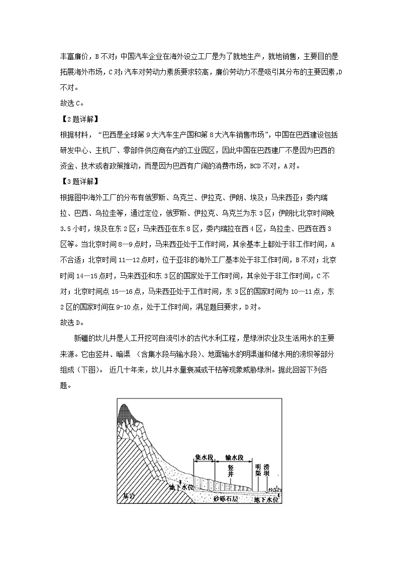 【地理】辽宁省沈阳市东北育才学校2019届高三第八次模拟（解析版） 试卷02