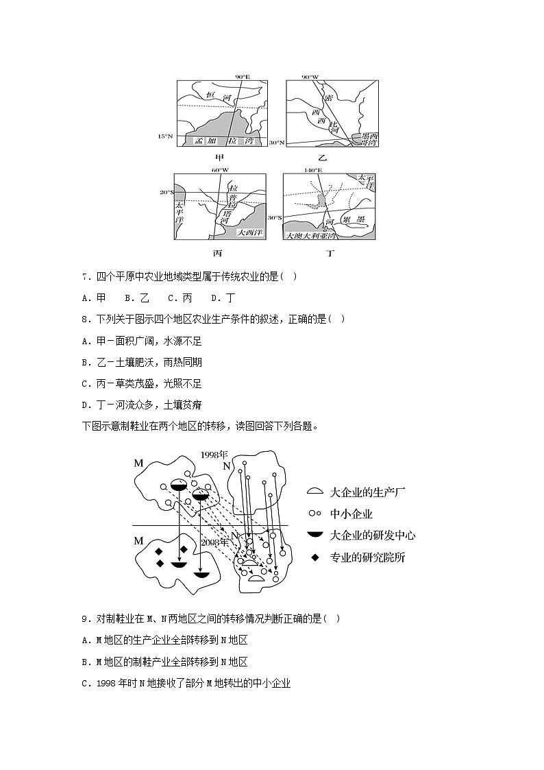 【地理】青海省西宁市第四高级中学2019届高三上学期第四次模拟考试（解析版）03