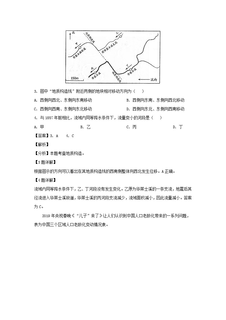 【地理】湖南省怀化市2019届高三4月第二次模拟考试（解析版）02