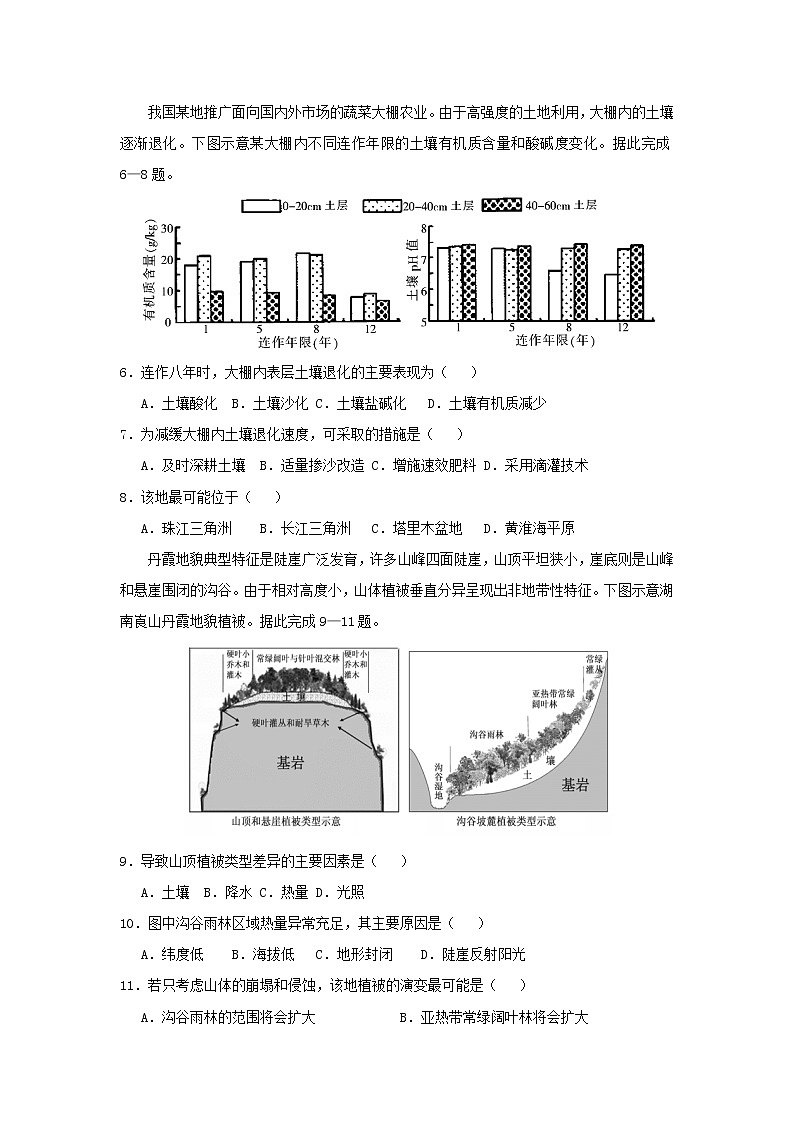 【地理】2019年高考原创押题预测卷0102