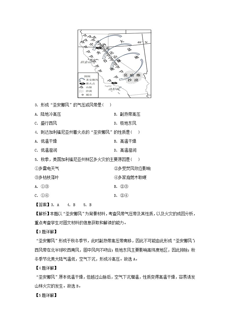 【地理】四川省成都市双流中学2018-2019学年高二6月月考试题（解析版）第2页