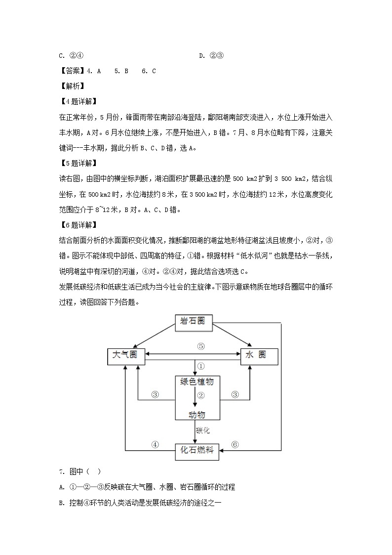 【地理】重庆市南开中学2018-2019学年高二下学期第一次月考试题（解析版）03