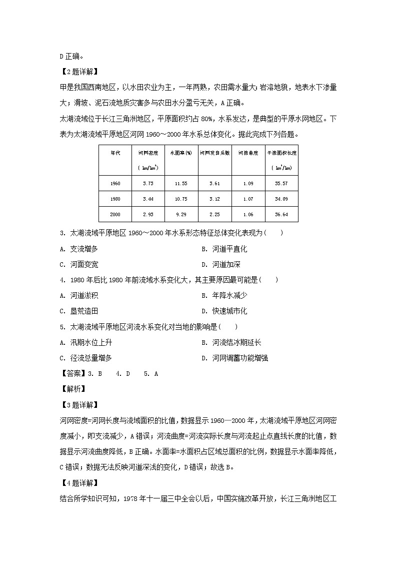 【地理】江西省宜春市上高二中2018-2019学年高二下学期第二次月考试题（解析版）02
