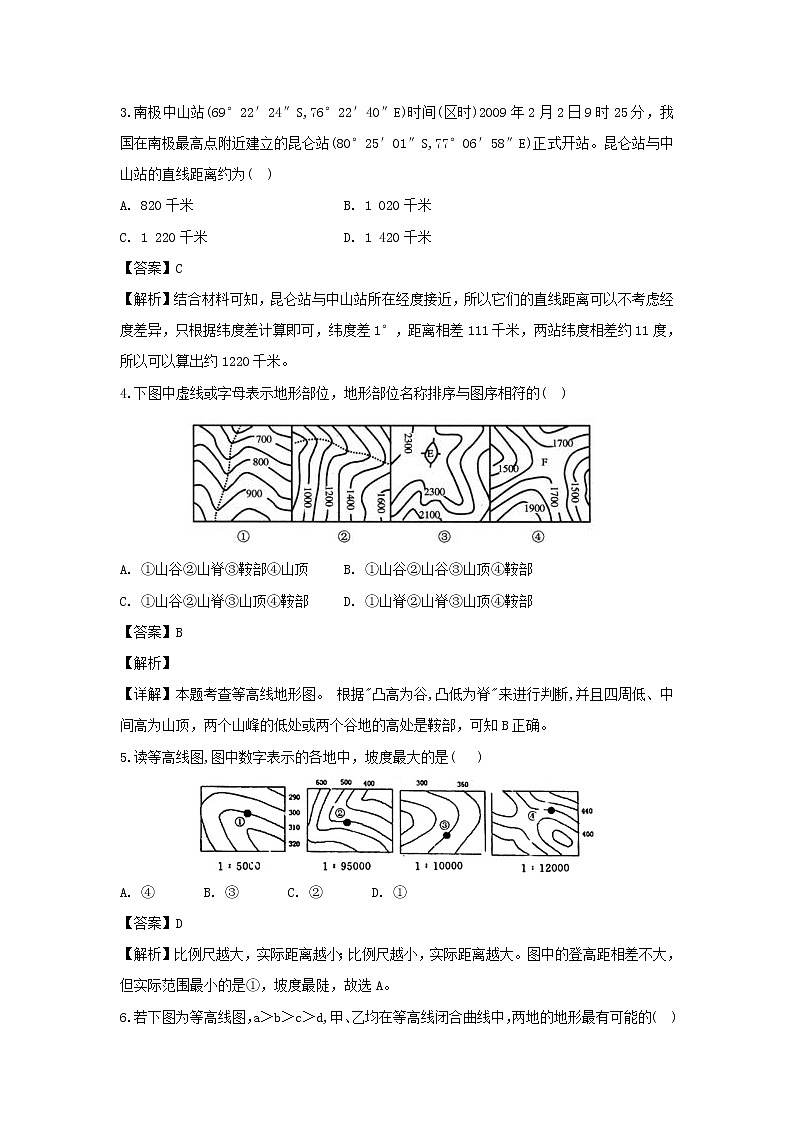 【地理】山西省临开一中2018-2019学年高二下学期3月月考试题（解析版）02