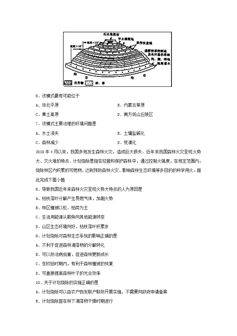 【地理】河南省林州市第一中学2018-2019学年高二5月月考试题（解析版）03