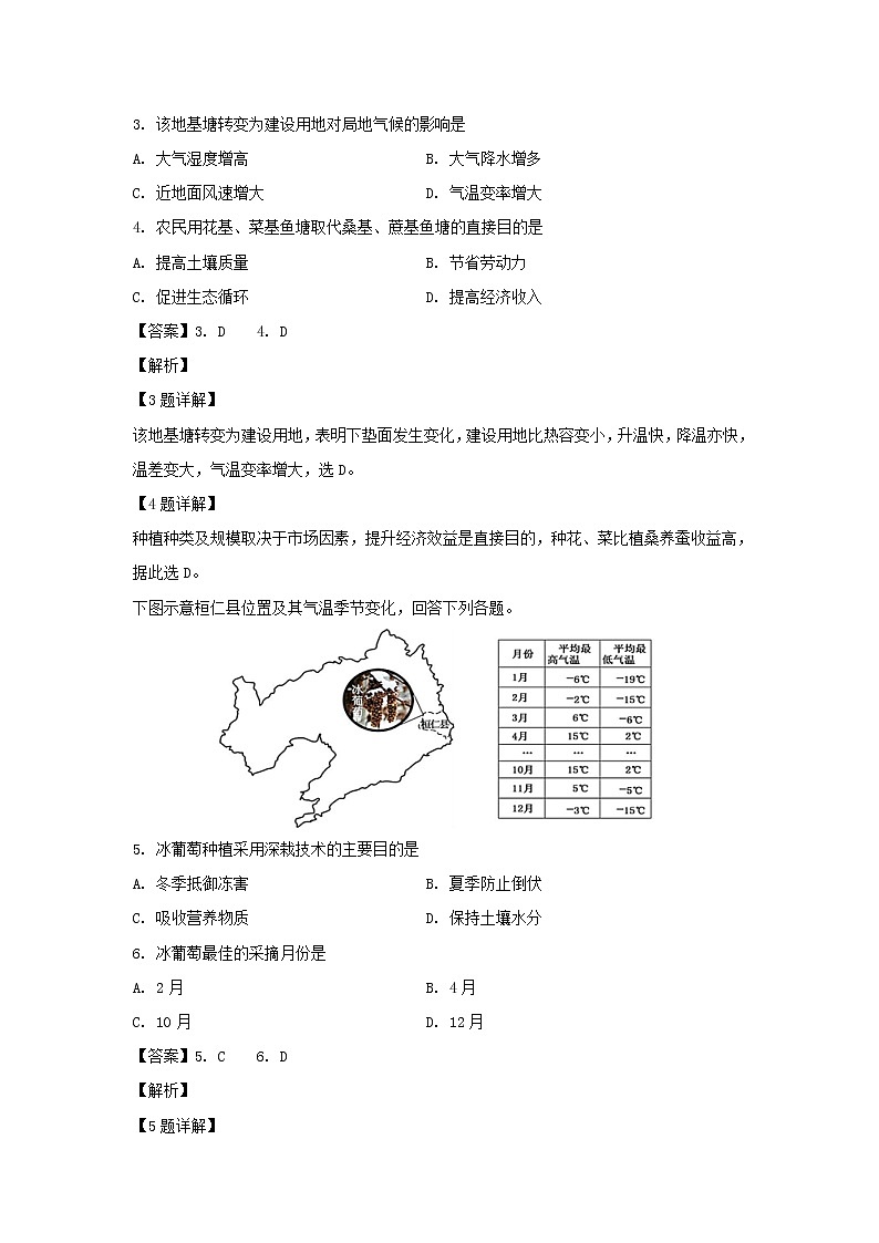 【地理】福建省霞浦第一中学2018-2019学年高二下学期第一次月考试题（解析版）02