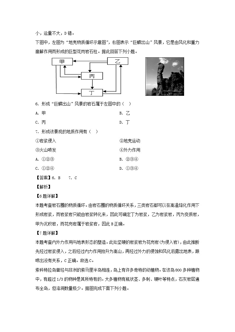 【地理】贵州省遵义航天高级中学2018-2019学年高二下学期第三次月考试题（解析版）03