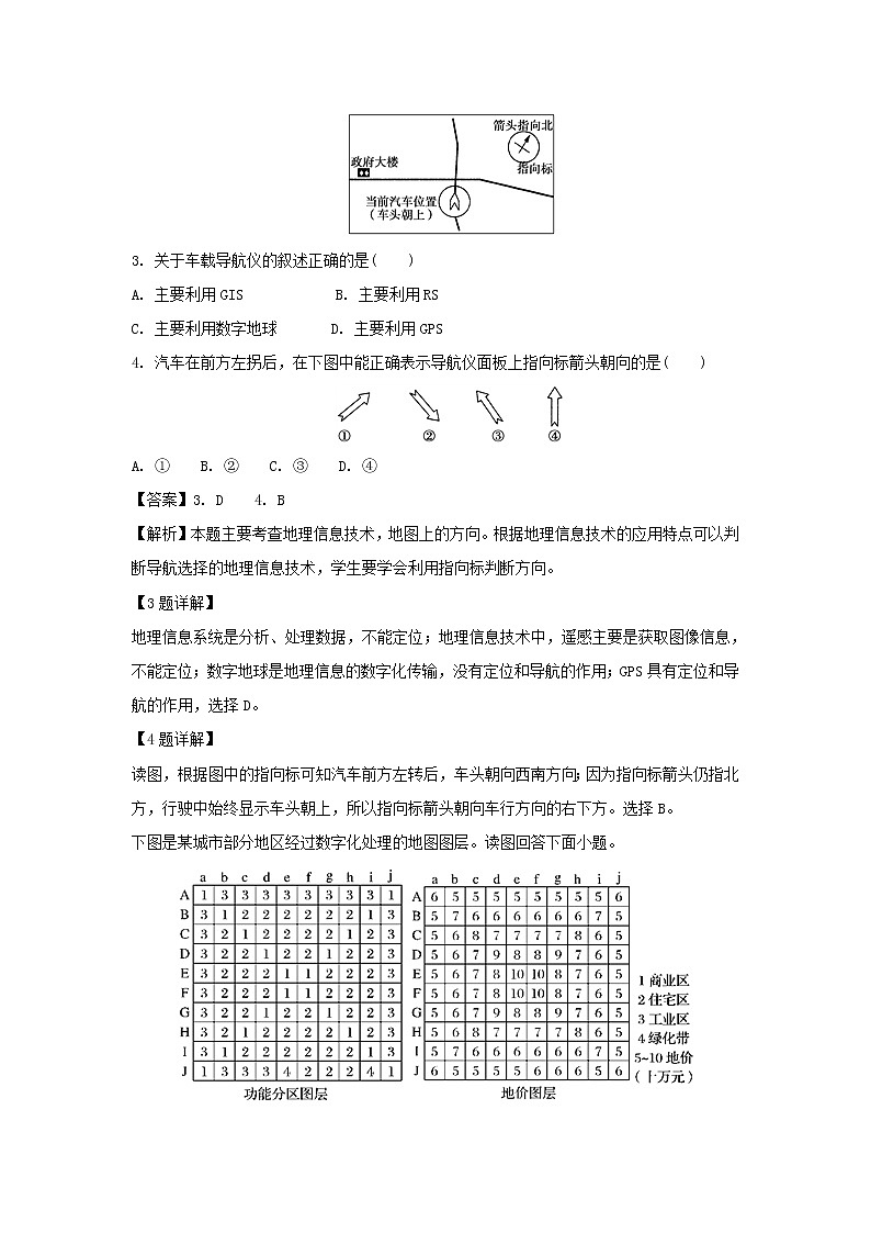 【地理】内蒙古杭锦后旗奋斗中学2018-2019学年高二上学期第一次月考试题（解析版）第2页