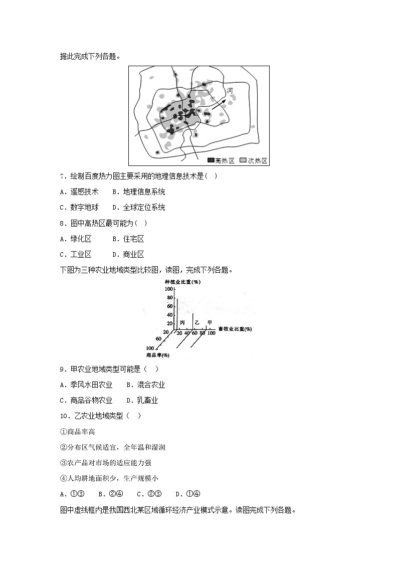 【地理】江苏省海安高级中学2018-2019学年高二12月月考试题（必修）（解析版）03