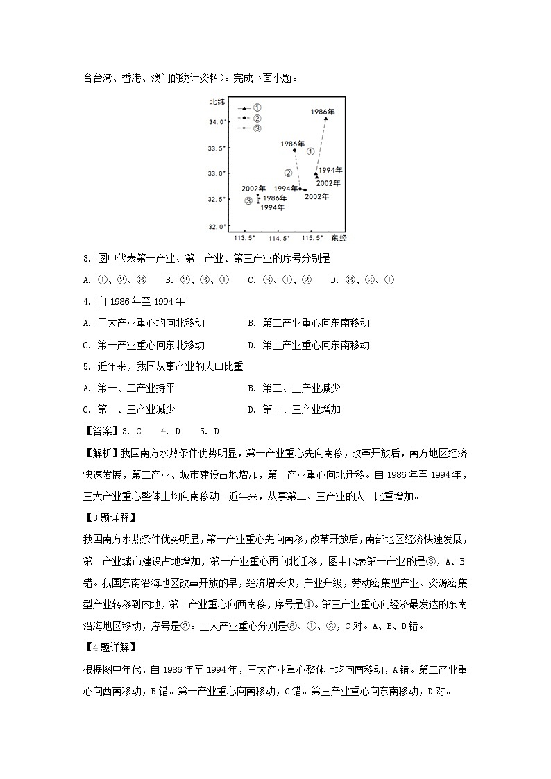 【地理】黑龙江省齐齐哈尔第八中学2018-2019学年高二上学期9月月考试题（解析版）02