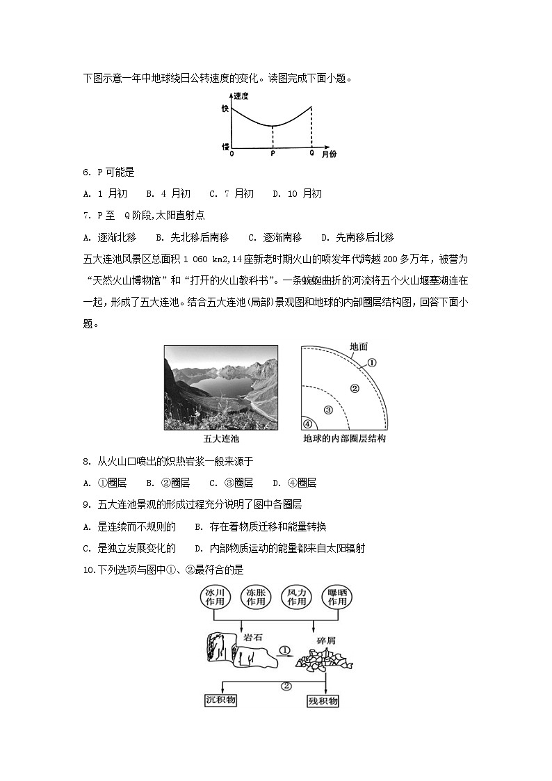 【地理】黑龙江省齐齐哈尔市第八中学2018-2019学年高二11月月考试题02