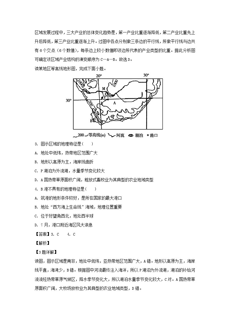 【地理】安徽省滁州市民办高中2018-2019学年高二上学期第三次月考试题（解析版）02