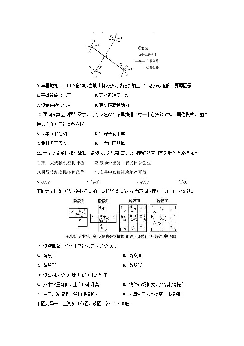 【地理】福建省泉州市泉港区第一中学2018-2019学年高二上学期第二次月考试题03