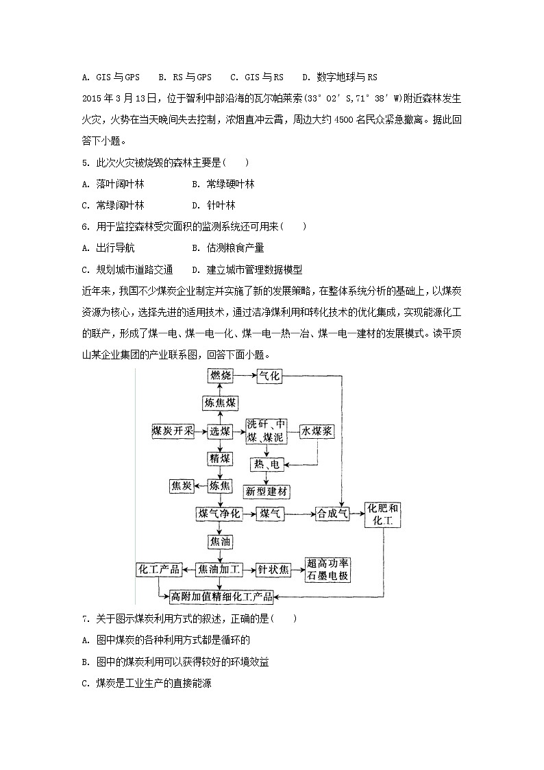 【地理】甘肃省靖远县第四中学2018-2019学年高二上学期第二次月考试题第2页