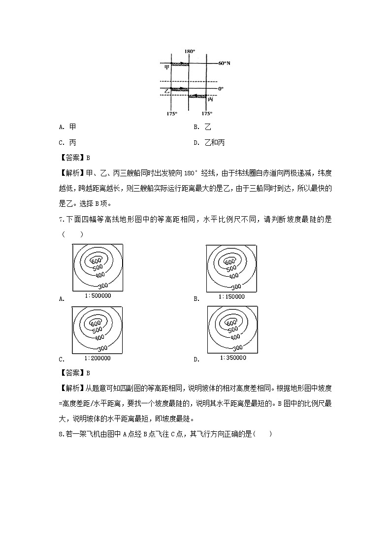 【地理】福建省平和一中、南靖一中等五校2018-2019学年高二下学期期中联考试题（解析版）03