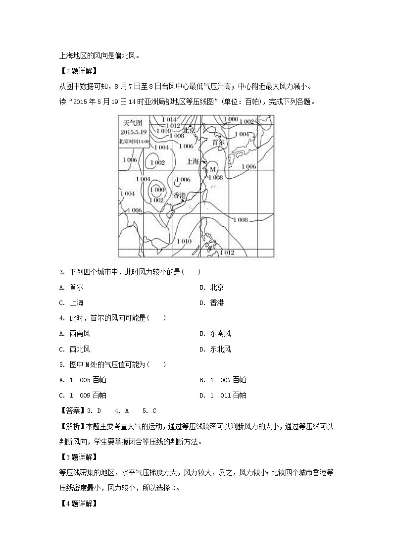 【地理】黑龙江省哈尔滨市第六中学2018-2019学年高二6月阶段性测试试题（解析版）02