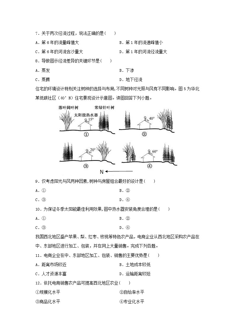 【地理】新疆奎屯市第一高级中学2018-2019学年高二下学期期末考试试题03