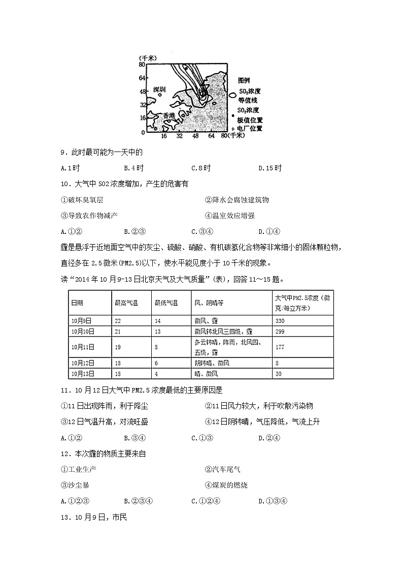 【地理】河南省周口中英文学校2018-2019学年高二下学期期末考试试题（解析版）03