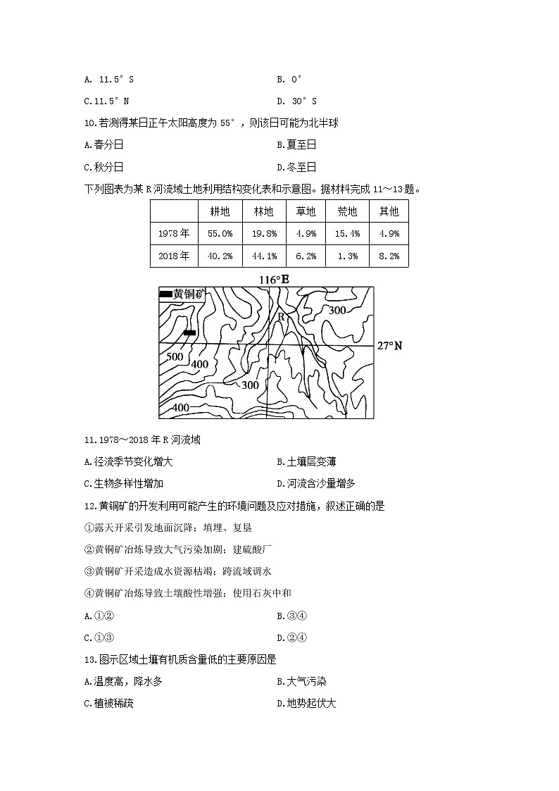 【地理】山东省烟台市2018-2019学年高二下学期期末学业水平诊断试题03