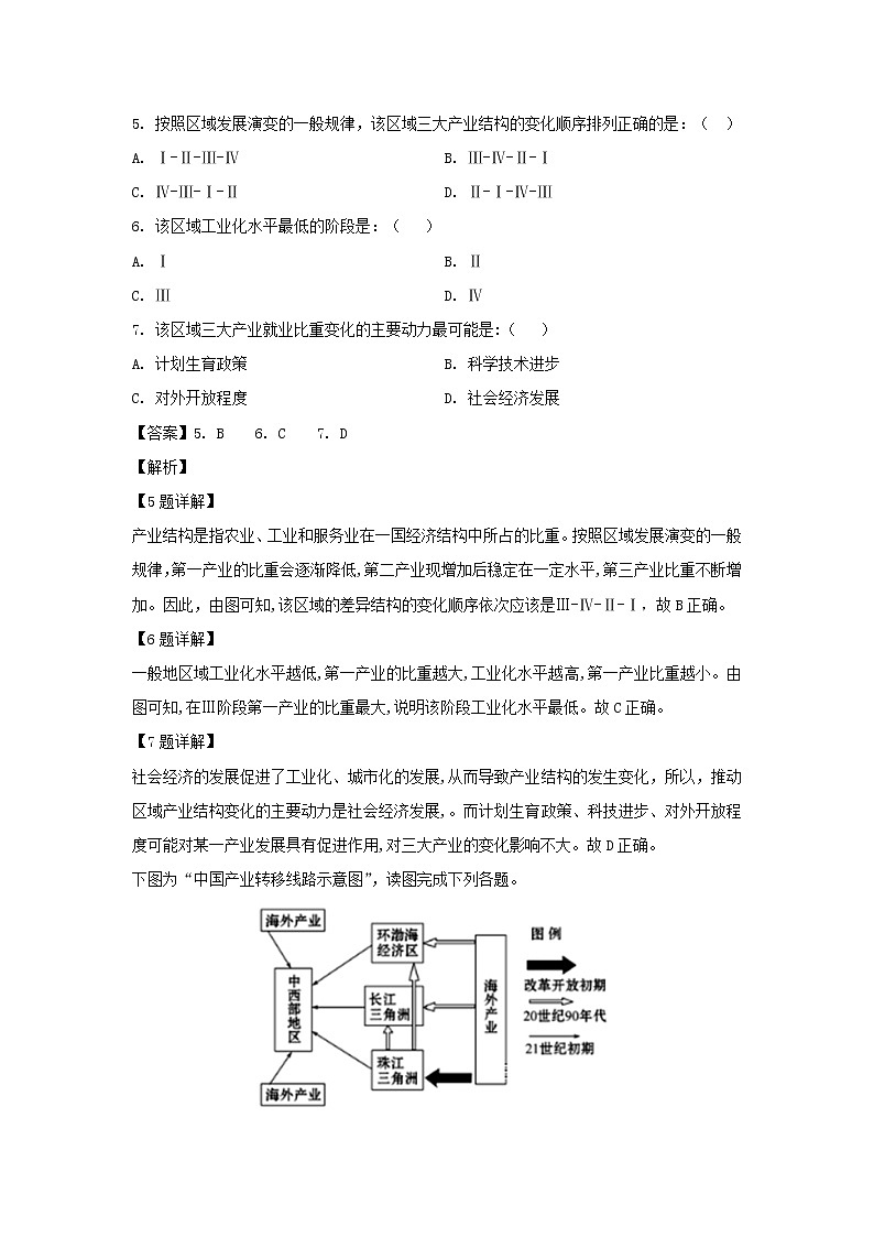 【地理】内蒙古呼和浩特市回民中学2018-2019学年高二上学期期末考试试卷（解析版）03