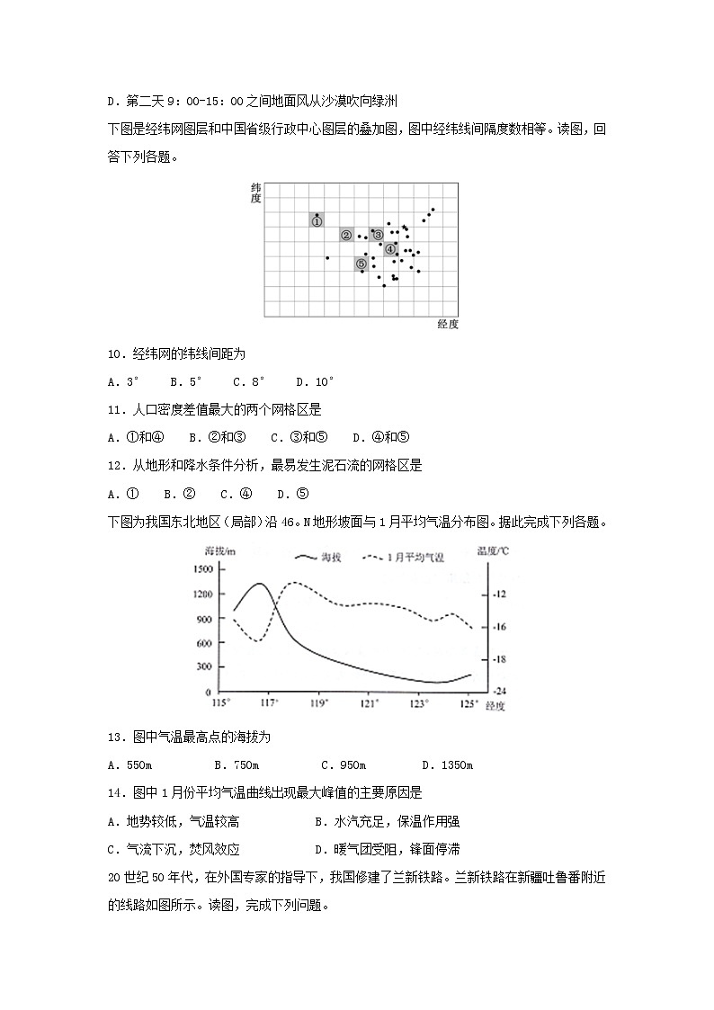 【地理】云南省腾冲市第八中学2018-2019学年高二下学期期中考试试题第3页