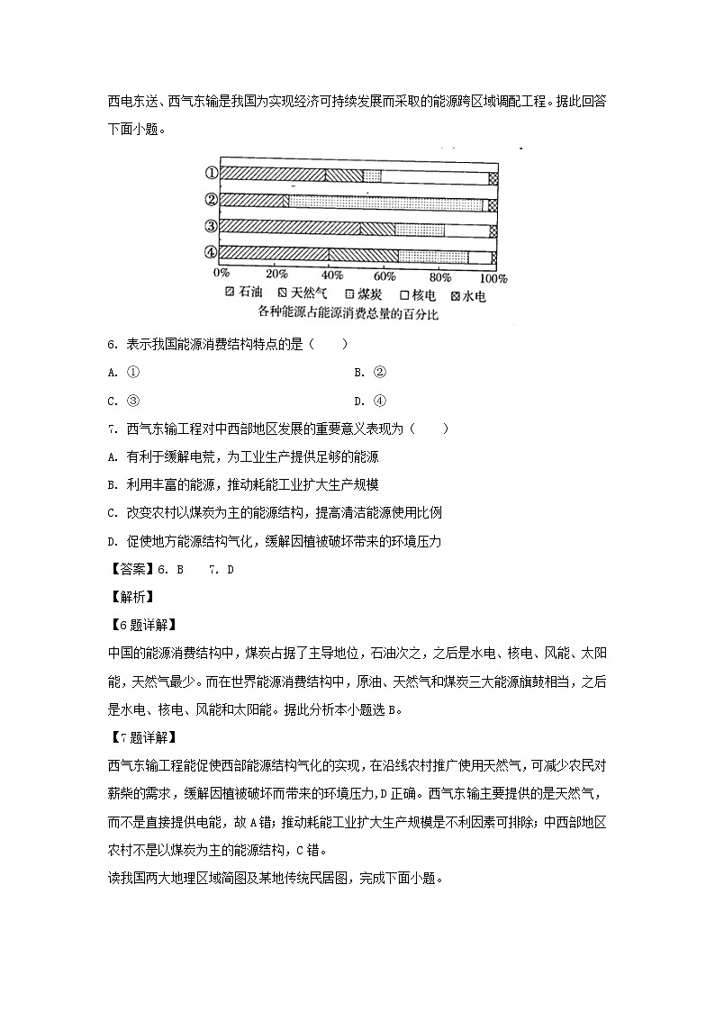 【地理】福建省永春县第一中学2018-2019学年高二上学期期末考试（文）试题（解析版）03
