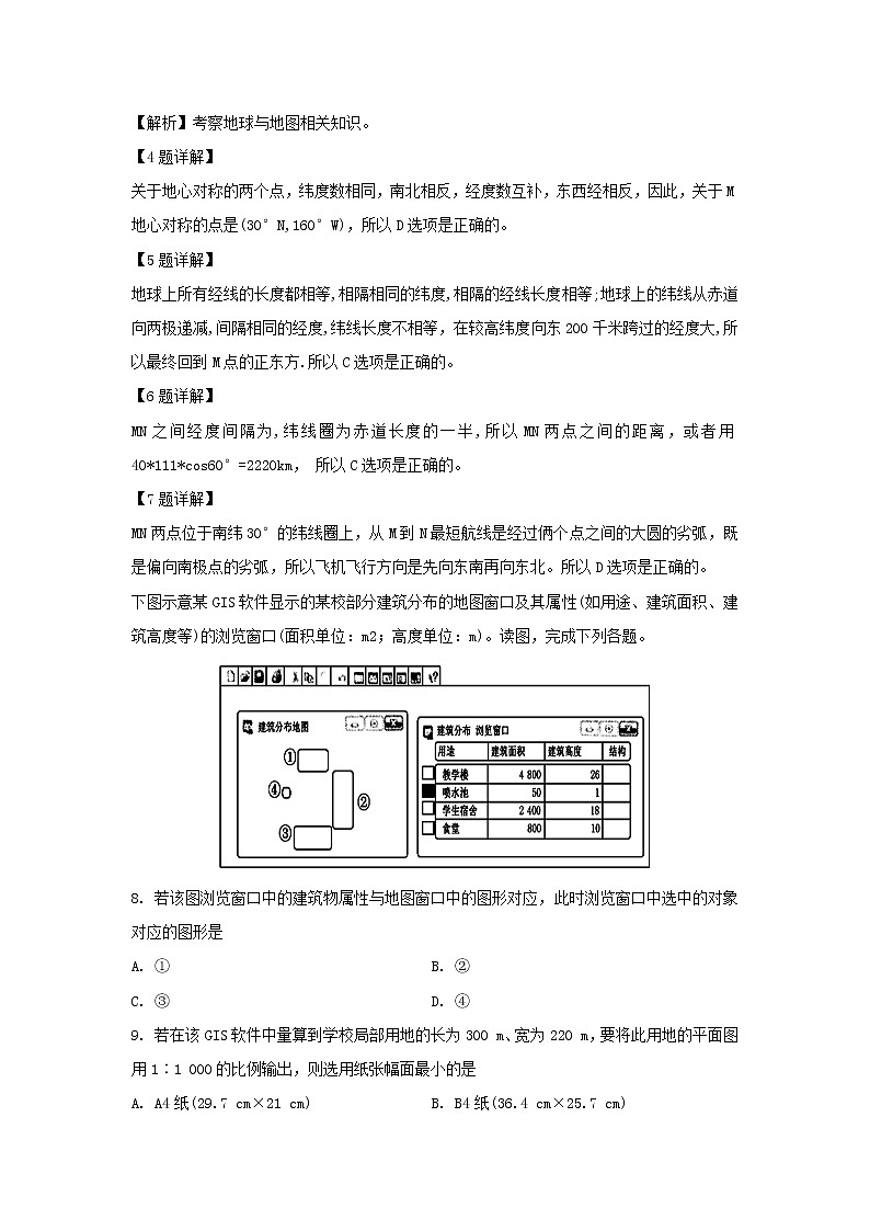 【地理】吉林省辽源市田家炳高级中学2018-2019学年高二下学期期中考试试题（解析版）03