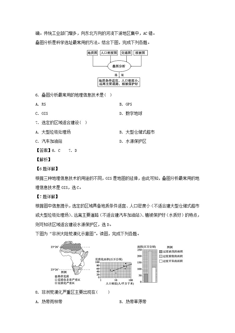 【地理】江西省南昌市新建一中2018-2019学年高二下学期期中考试试卷（解析版）03
