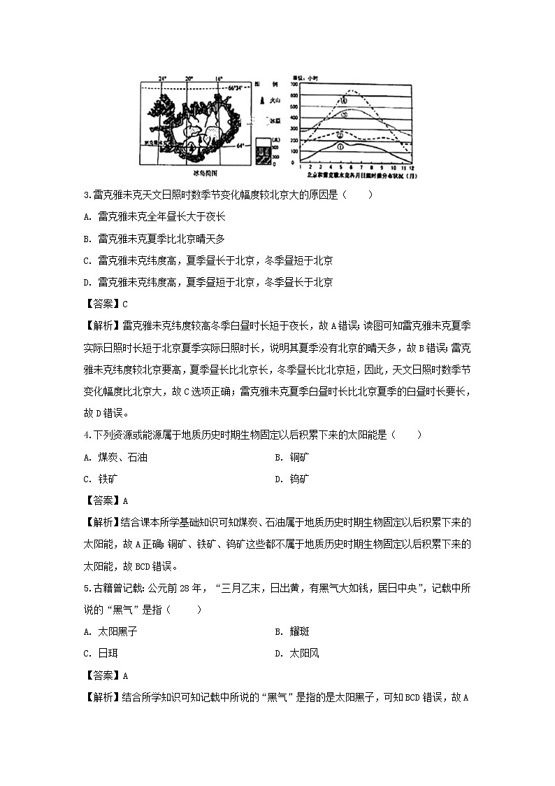 【地理】江西省上饶中学2018-2019学年高二下学期期中考试试卷（解析版）02