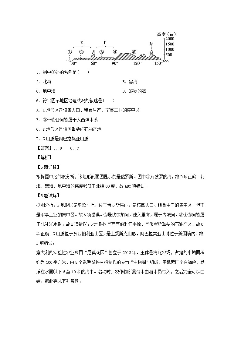 【地理】山东省临沂市罗庄区2018-2019学年高二下学期期中考试试卷（解析版）03