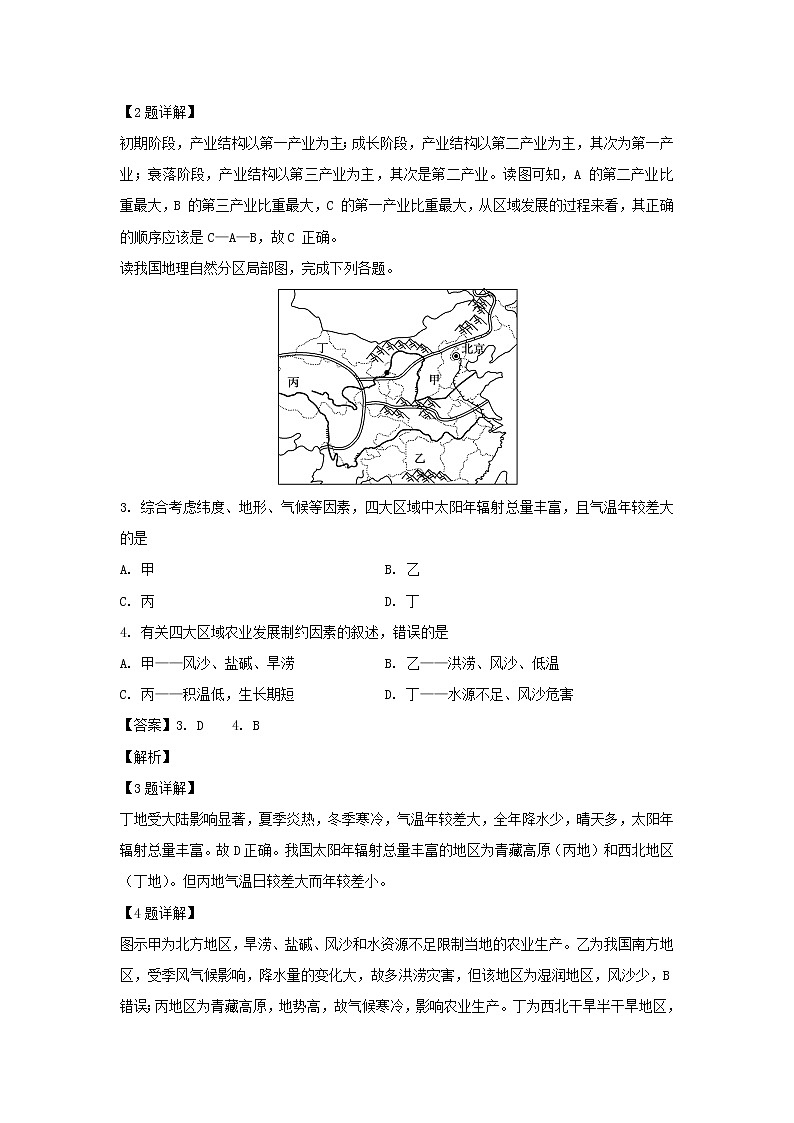 【地理】江苏省南通市海安高级中学2018-2019学年高二上学期期中考试（选修）试题（解析版）02
