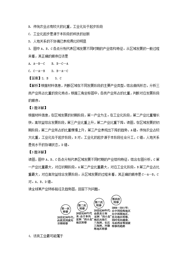 【地理】黑龙江省哈尔滨师范大学附属中学2018-2019学年高二上学期期中考试（文）试题（解析版）02