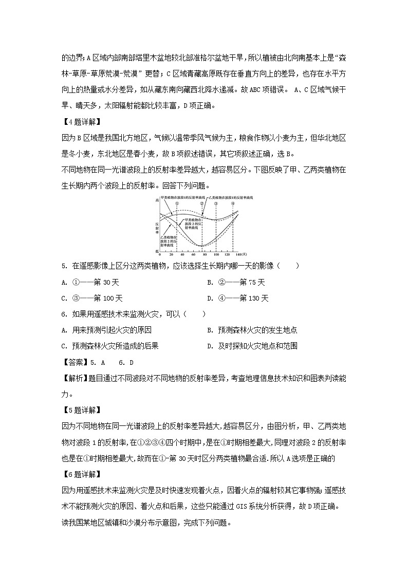 【地理】安徽省滁州市定远县定远重点中学2018-2019学年高二上学期期中考试试题（解析版）03