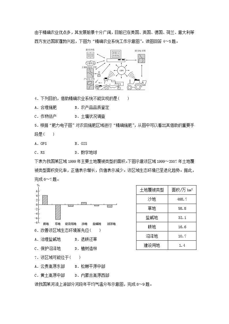 【地理】福建省厦门外国语学校2018-2019学年高二上学期期中考试（文）试题02