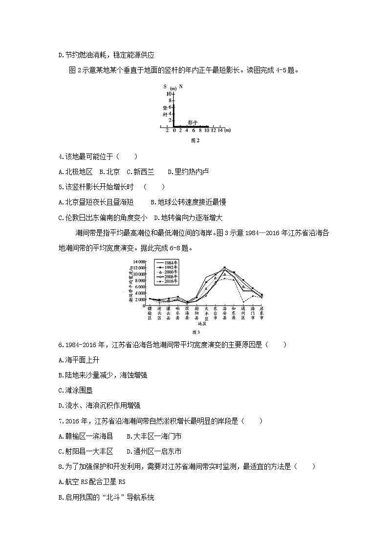 【地理】河南天一大联考2020届高中毕业班阶段性测试（三）02