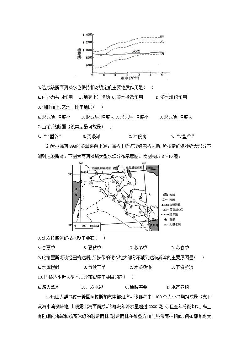 【地理】河北省邯郸市大名一中2020届高三上学期第十周周测02