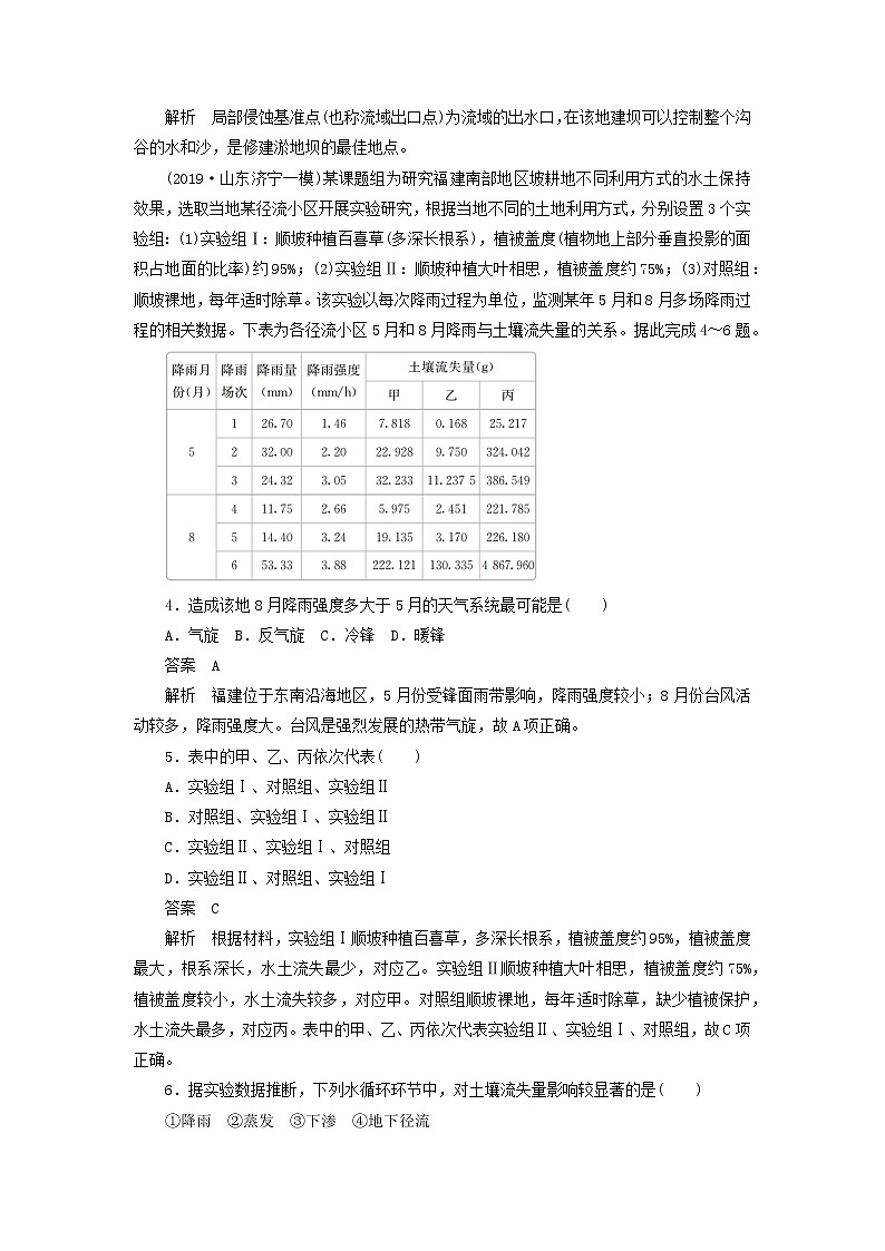 【地理】2020版高考地理二轮精刷题：第四篇 综合仿真模拟（三）02
