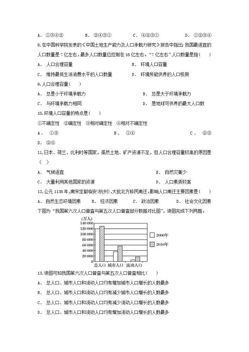 【地理】河南省信阳市第六高级中学2018-2019学年高一下学期第一次月考 试卷03