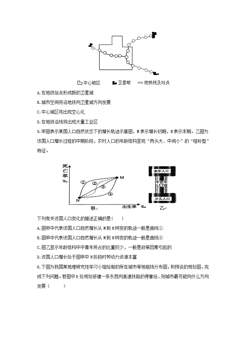 【地理】安徽省滁州市定远县育才学校2018-2019学年高一（实验班）下学期第一次月考 试卷02