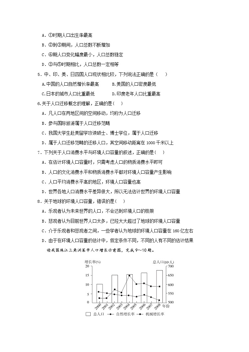 【地理】福建省平潭县新世纪学校2018-2019学年高一下学期第一次月考试卷02