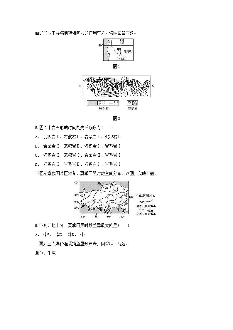 【地理】云南省麻栗坡民中2018-2019学年高一9月份考试第3页
